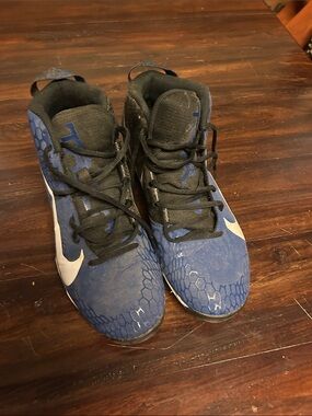 Nike Trout 856 Baseball Cleats Blue and Black Men’s High-Top Sneakers
